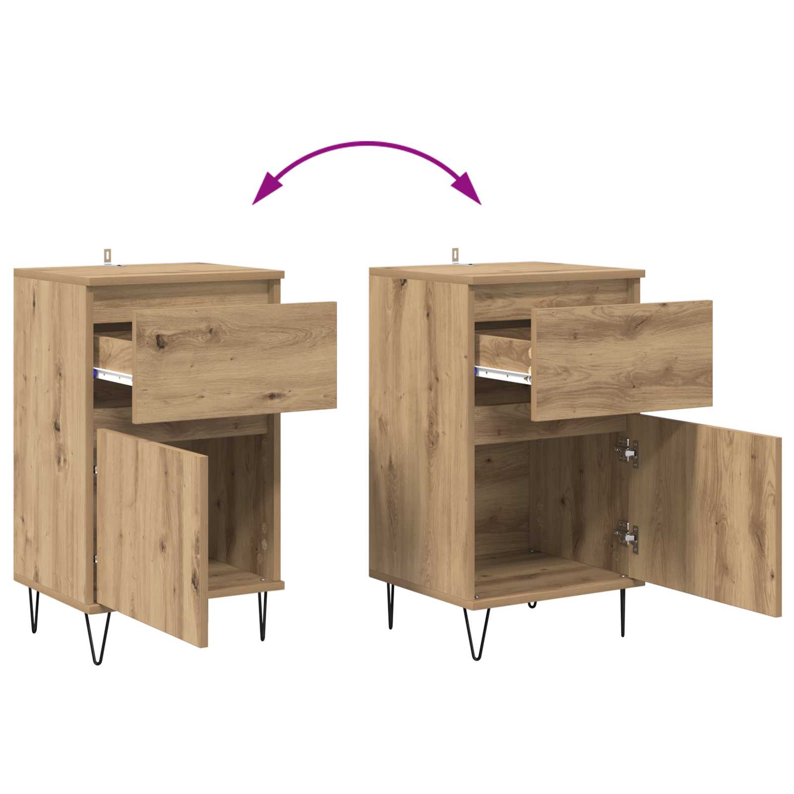 Sideboard 35 X 40 X 70 Cm Engineered Wood