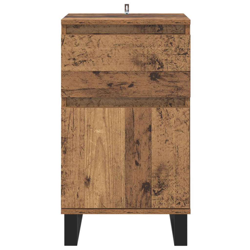Sideboard With Drawer 35 X 40 X 70 Cm Engineered Wood