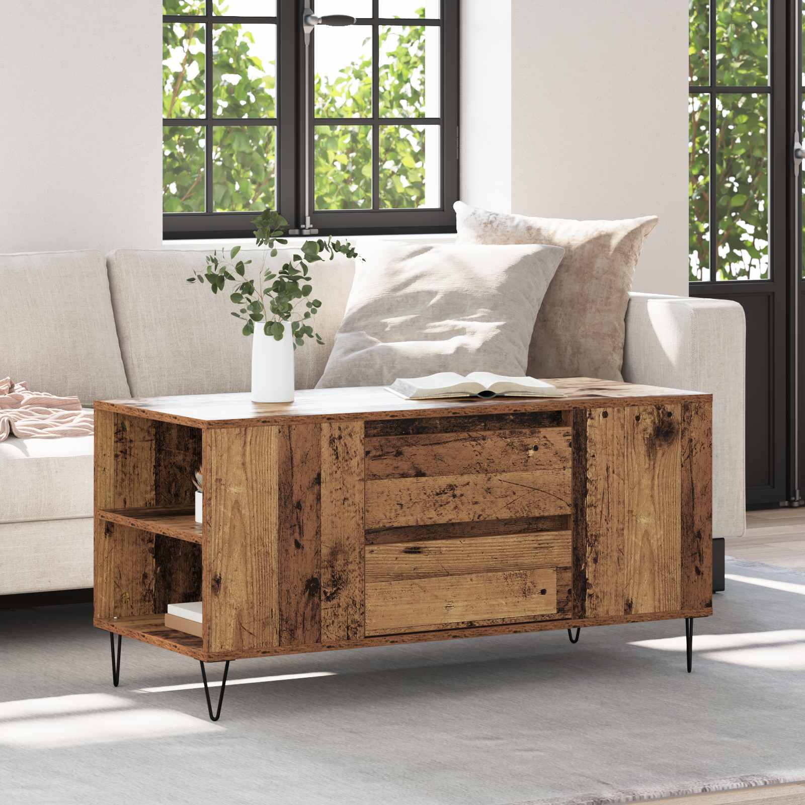 Coffee Table 102X44.5X50 Cm Engineered Wood