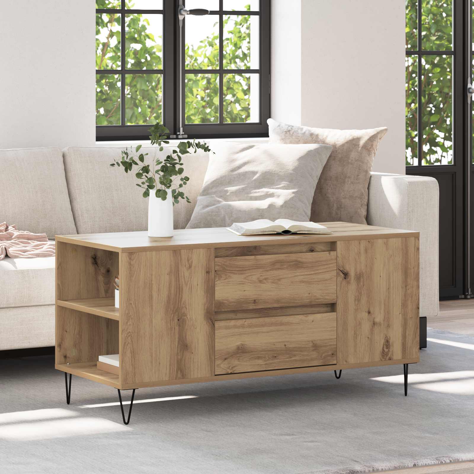 Coffee Table 102X44.5X50 Cm Engineered Wood
