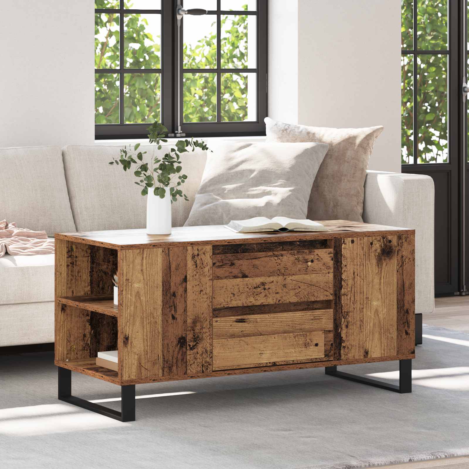 Coffee Table 102X44.5X50 Cm Engineered Wood