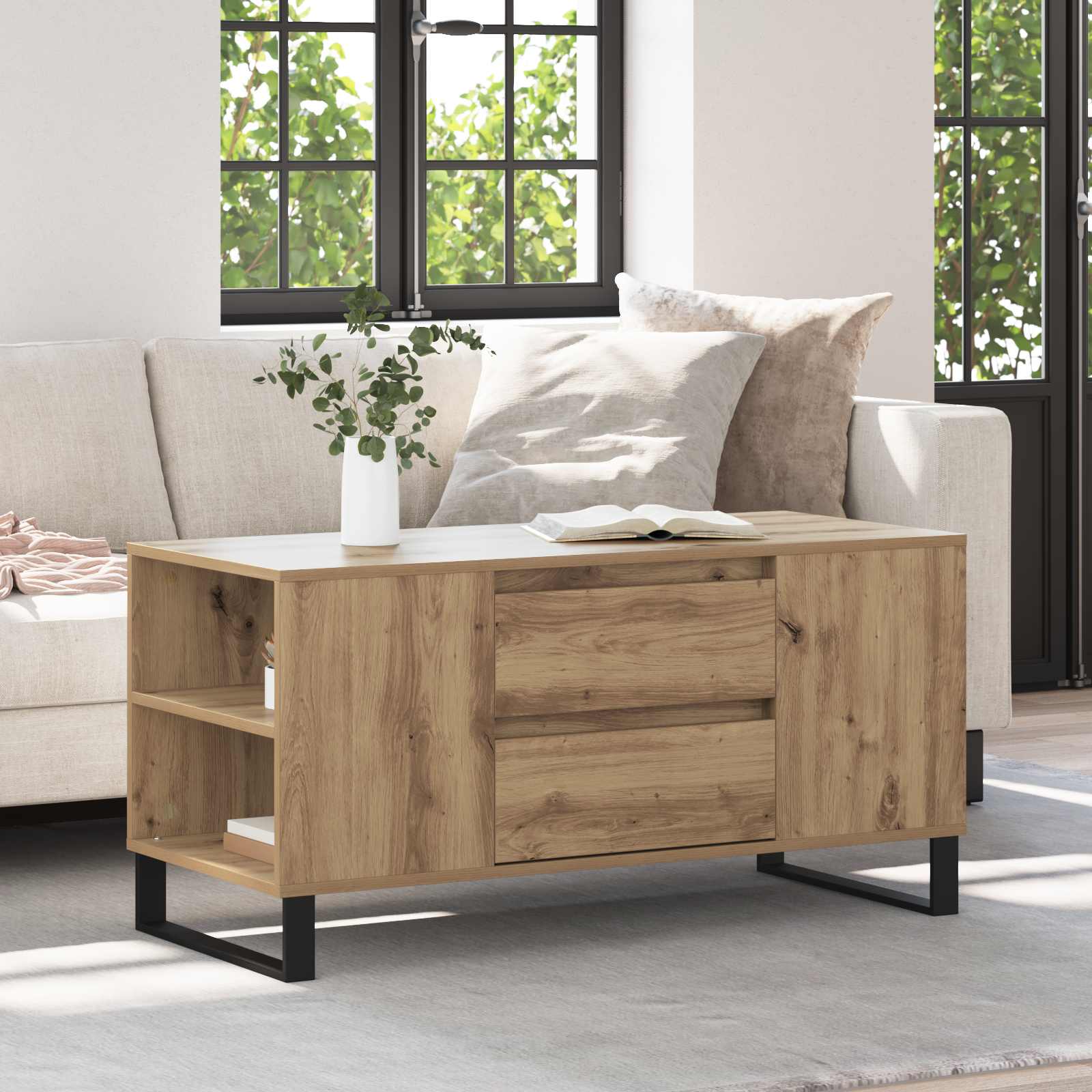 Coffee Table 102X44.5X50 Cm Engineered Wood