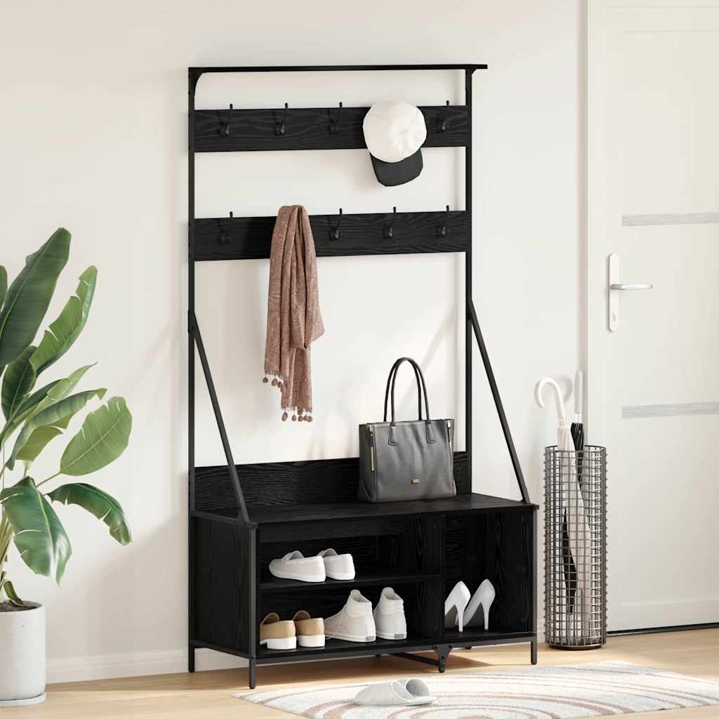 Clothes Rack With Shoe Storage 100X41X184 Cm