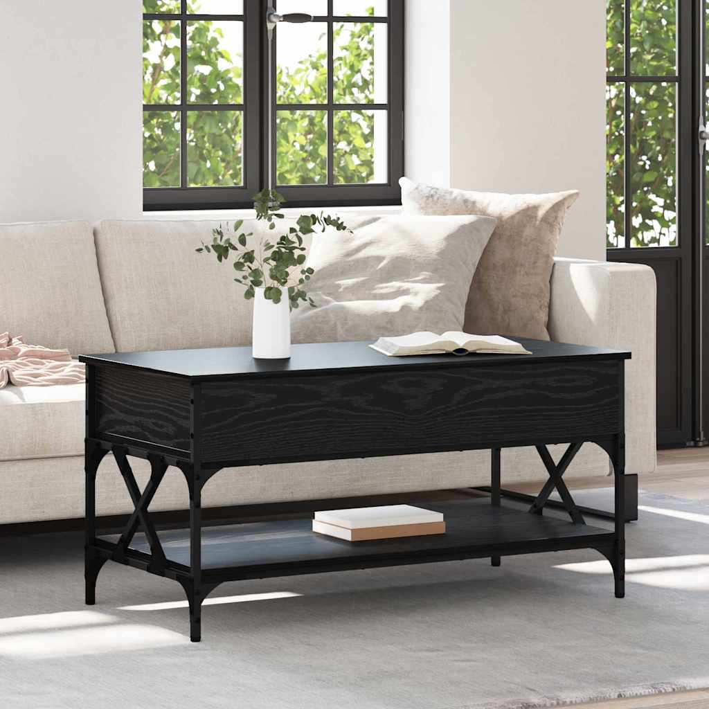 Coffee Table 100X50X50 Cm Engineered Wood And Metal