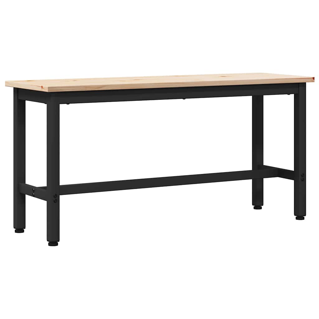 Dining Bench 100 X 32.5 X 49 Cm Solid Pine Wood