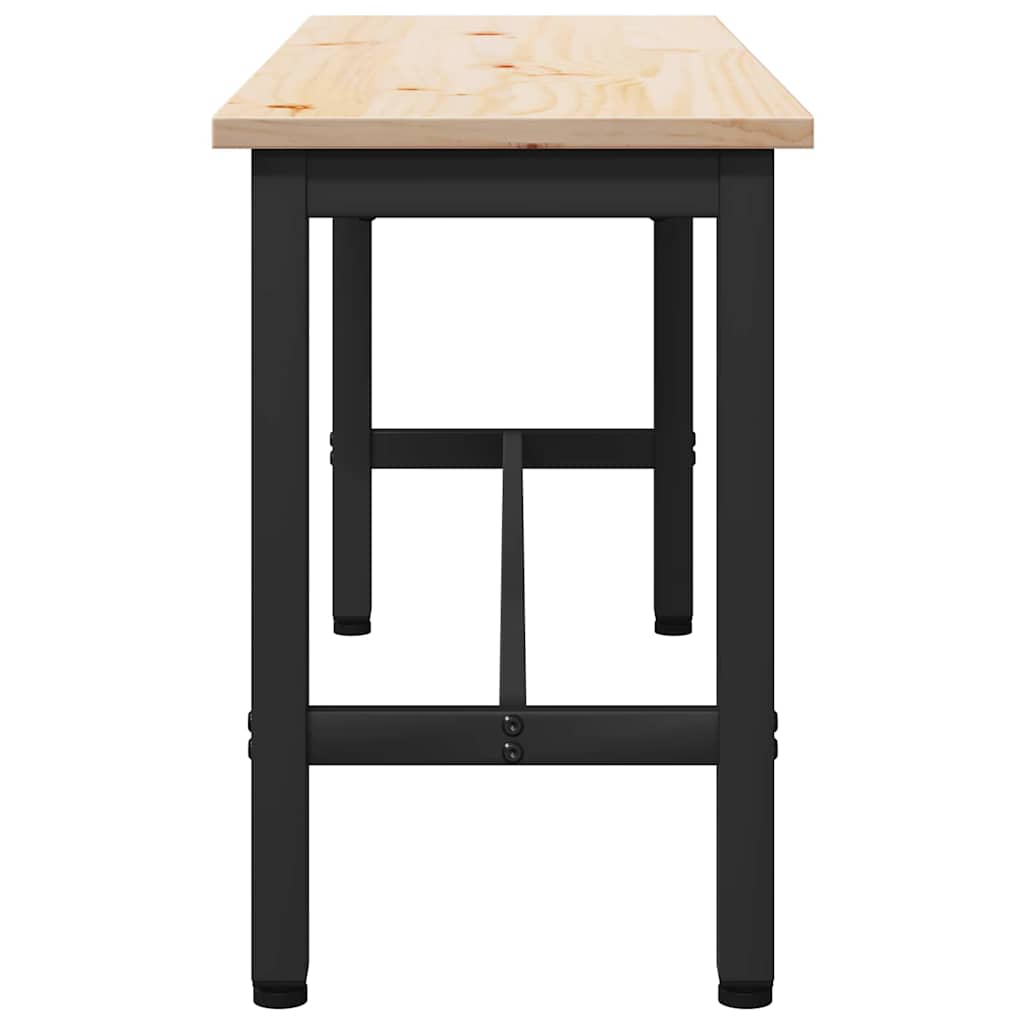 Dining Bench 100 X 32.5 X 49 Cm Solid Pine Wood