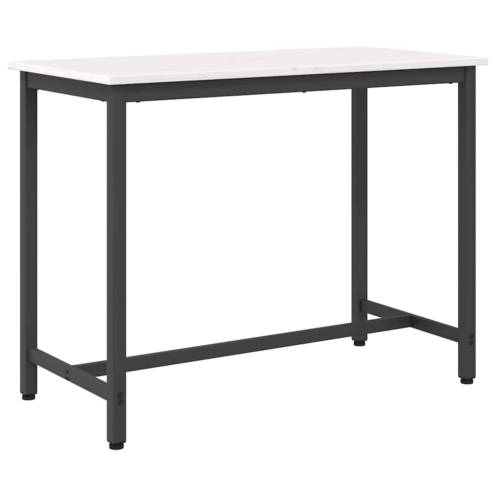 Table 100 X 50 X 77 Cm Engineered Wood And Steel