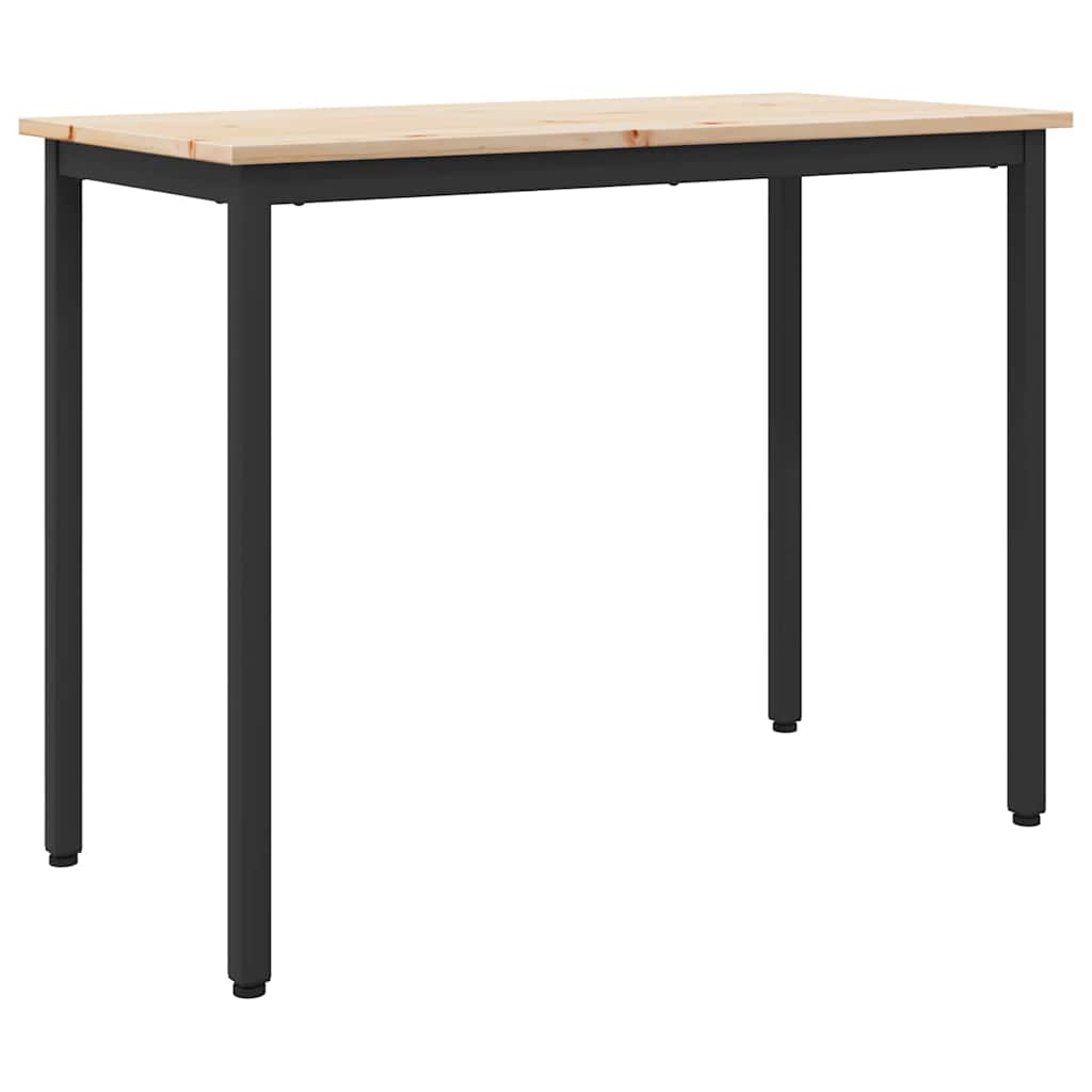Table 100 X 50 X 77 Cm Engineered Wood And Steel