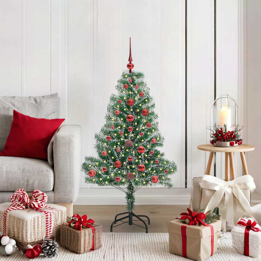 Artificial Christmas Tree Snow Flocked With Led Light