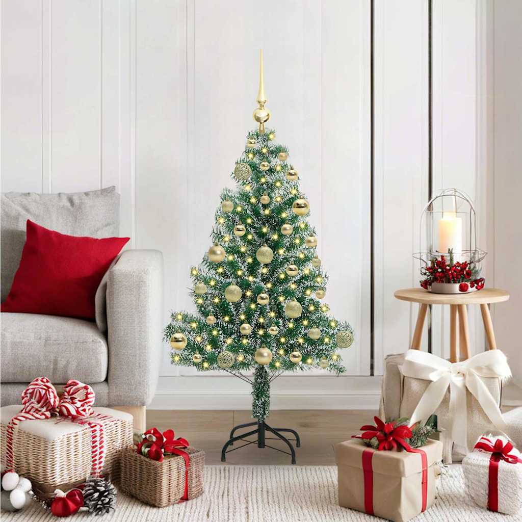 Artificial Christmas Tree Snow Flocked With Led Light