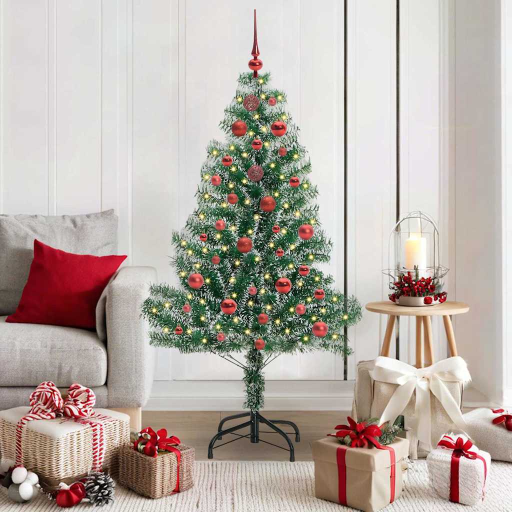 Artificial Christmas Tree Snow Flocked With Led Light