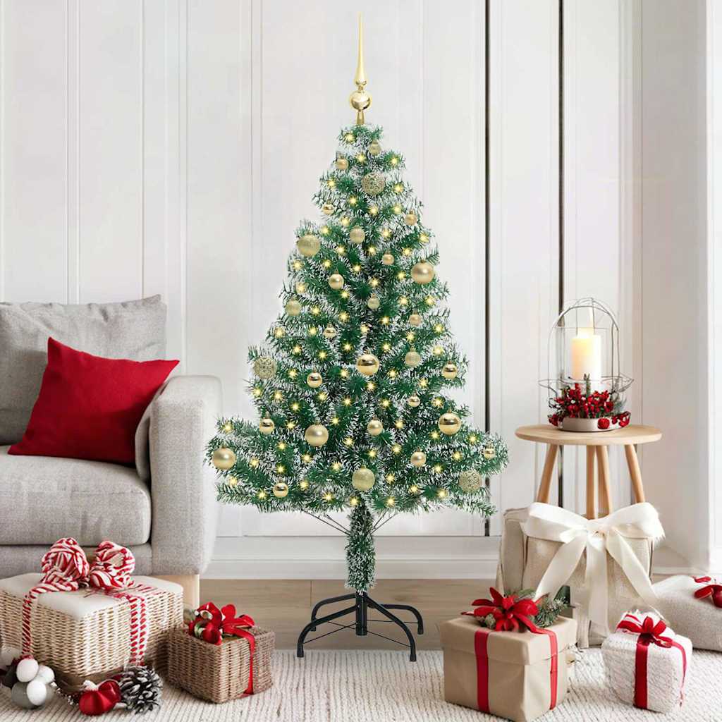 Artificial Christmas Tree Snow Flocked With Led Light