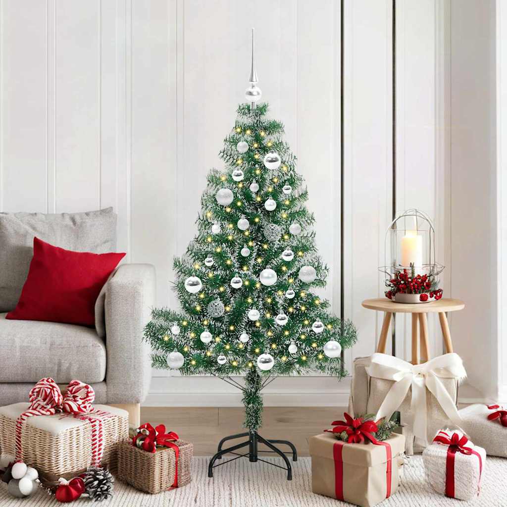 Artificial Christmas Tree Snow Flocked With Led Light