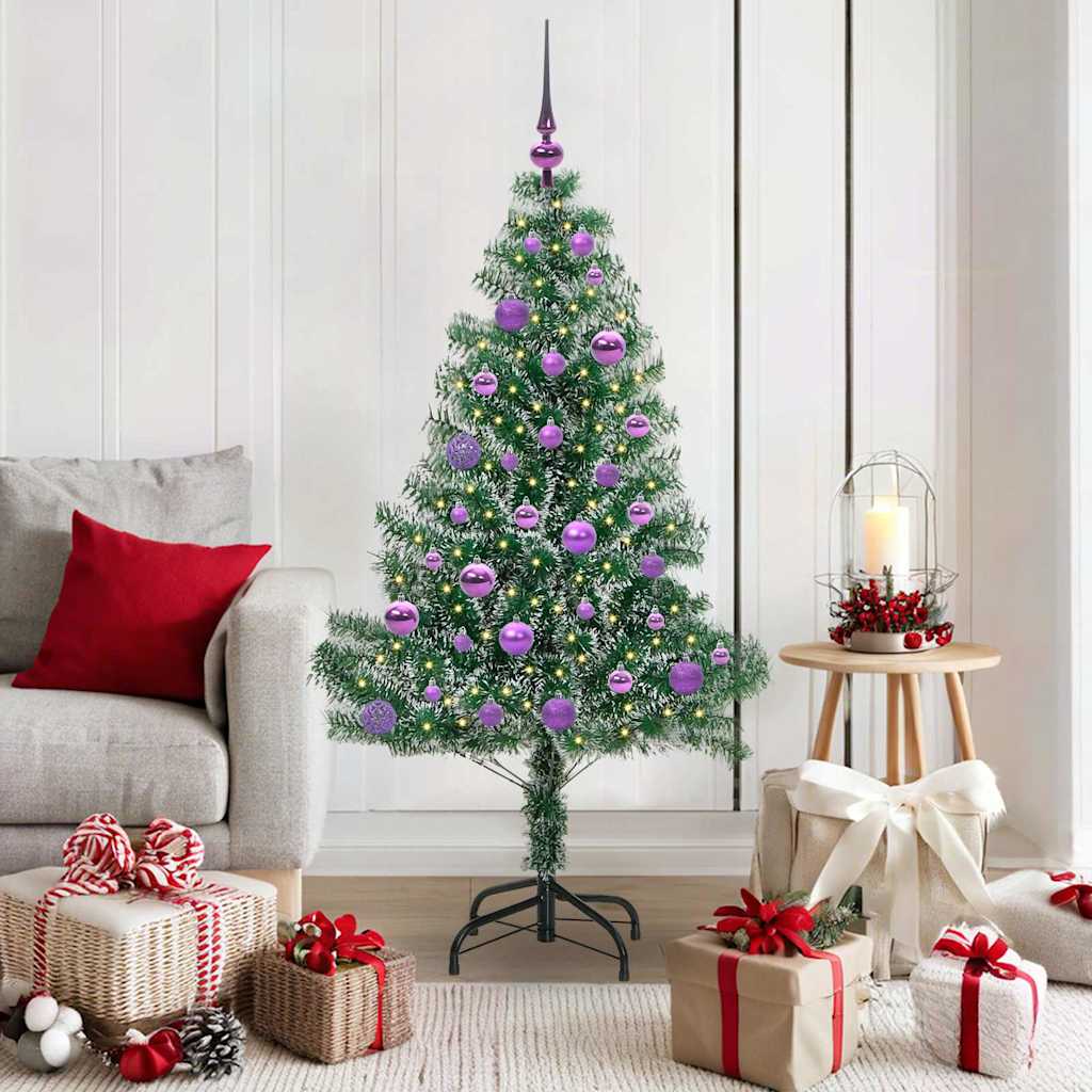 Artificial Christmas Tree Snow Flocked With Led Light