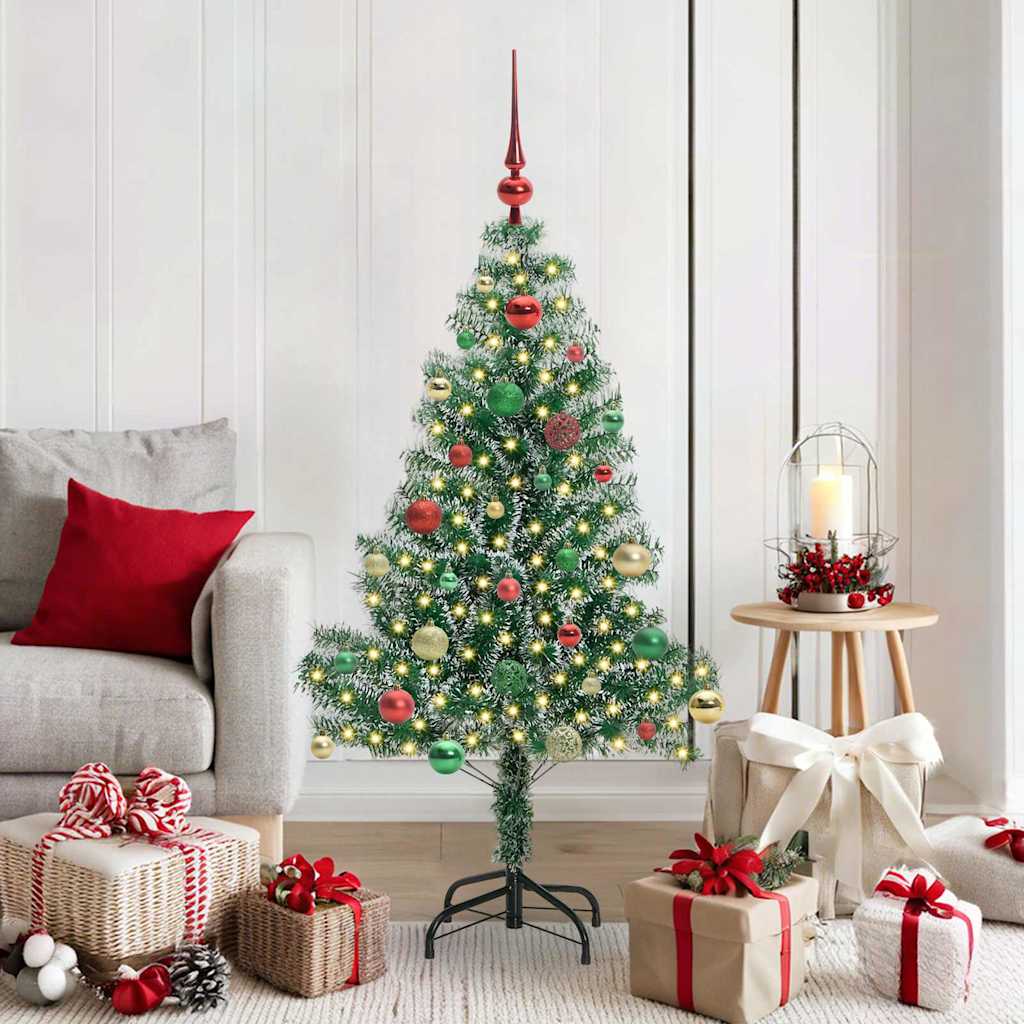 Artificial Christmas Tree Snow Flocked With Led Light