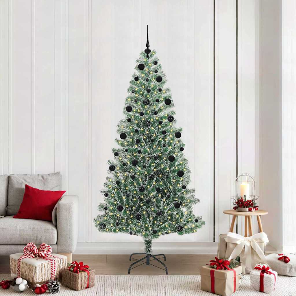 Artificial Christmas Tree Snow Flocked With Led Light