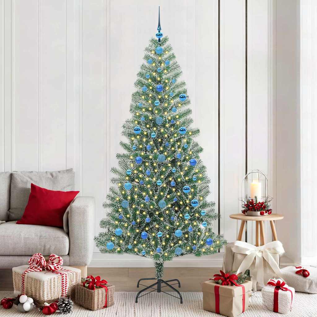 Artificial Christmas Tree Snow Flocked With Led Light