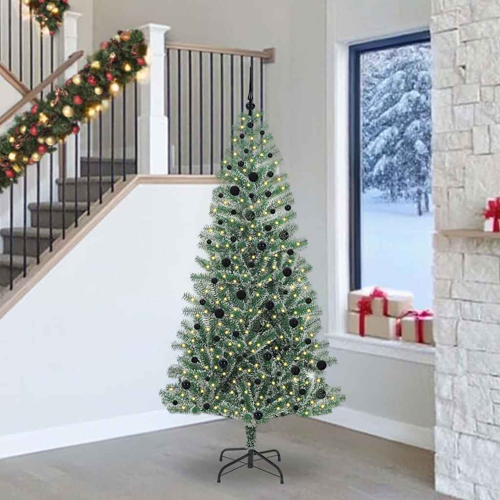 Artificial Christmas Tree Snow Flocked With Led Light