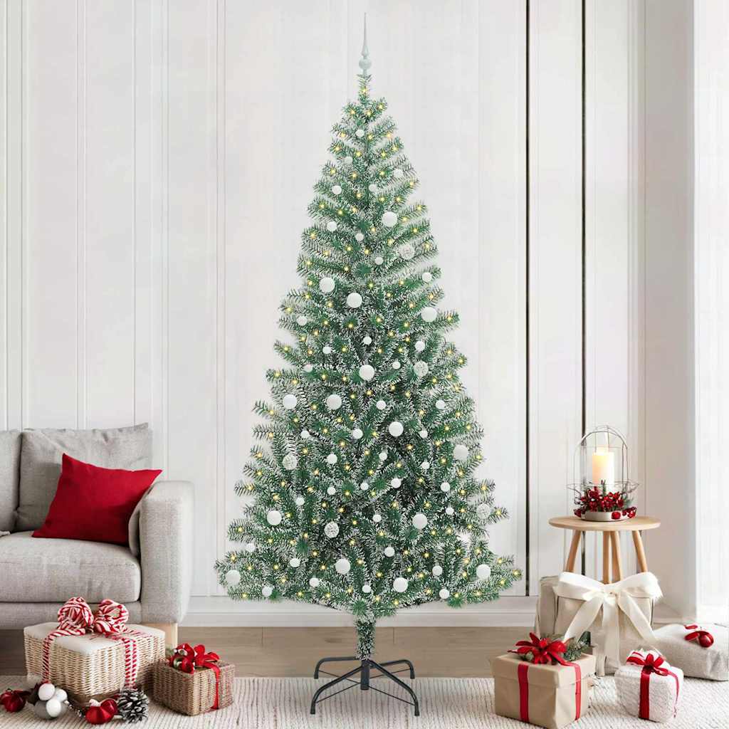 Artificial Christmas Tree Snow Flocked With Led Light
