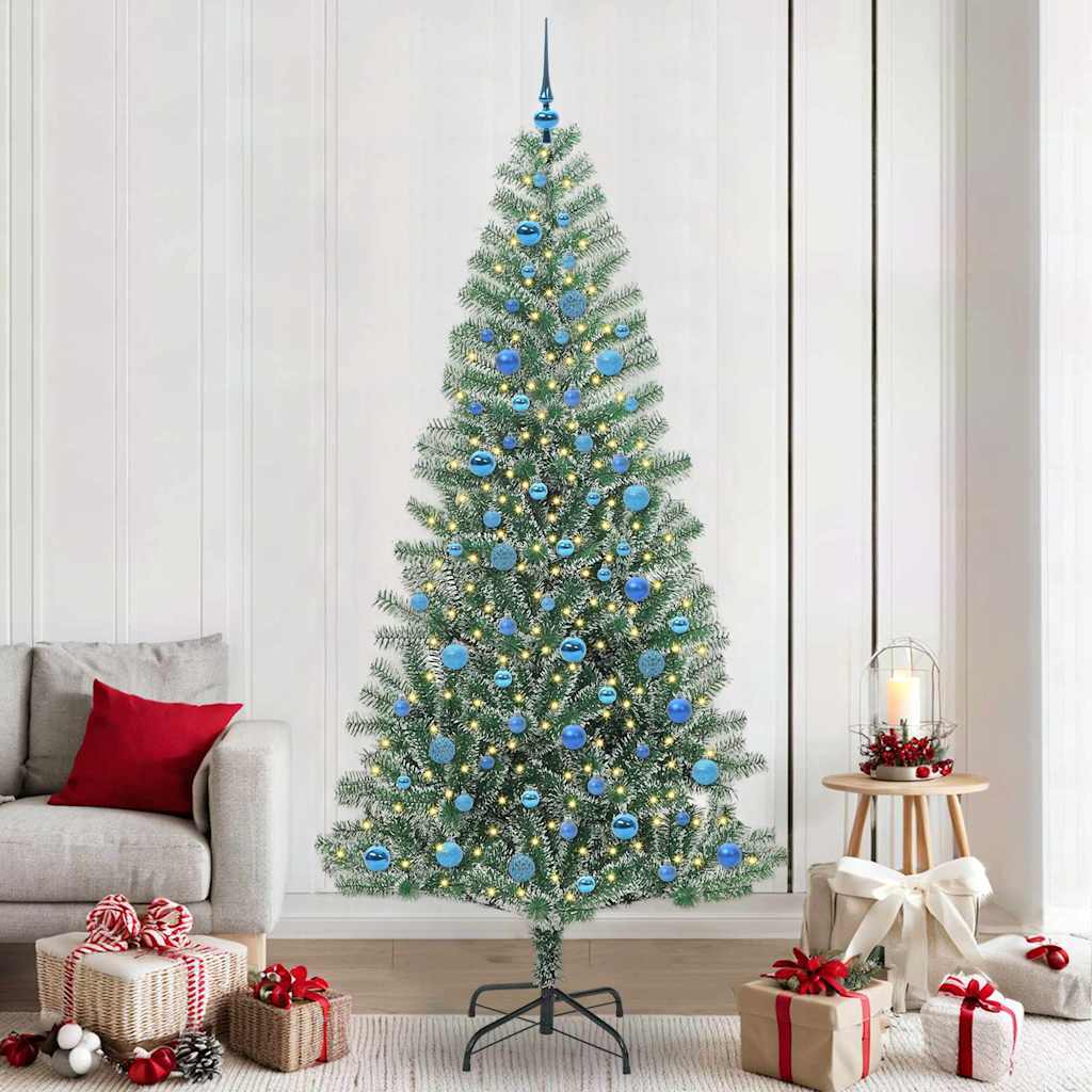 Artificial Christmas Tree Snow Flocked With Led Light