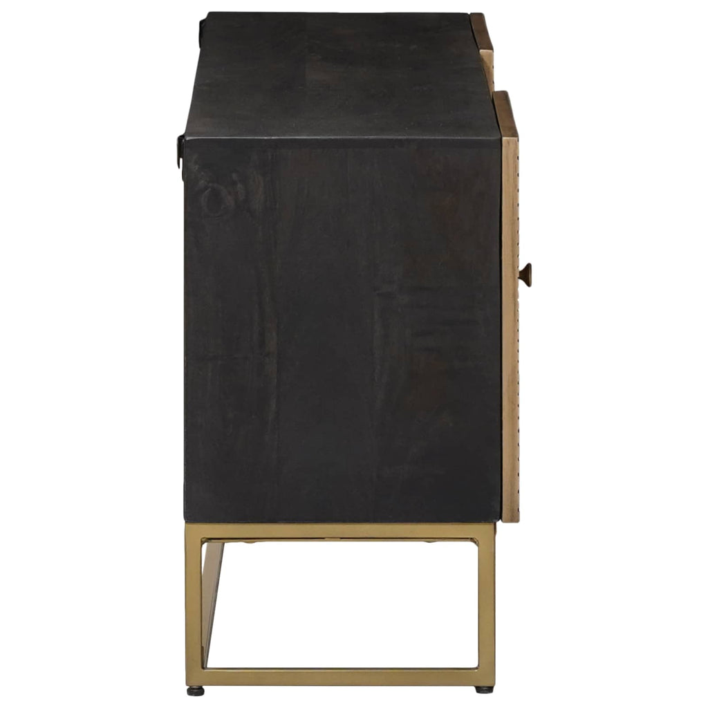 Tv Cabinet With Drawer With Shelf Brass 105 X 30 X 50 Cm