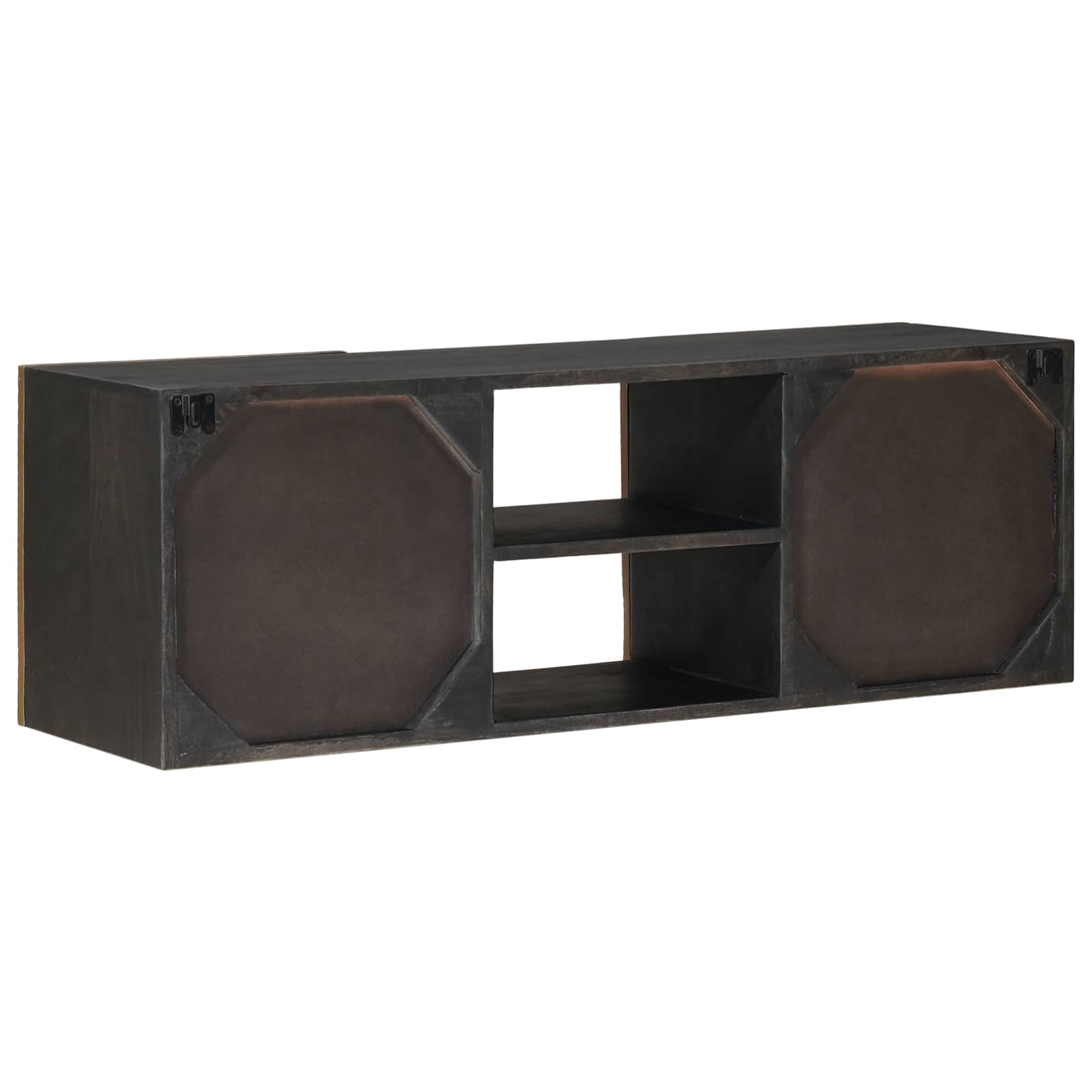 Tv Cabinet With Shelf With Storage Brass 105 X 30 X 35 Cm