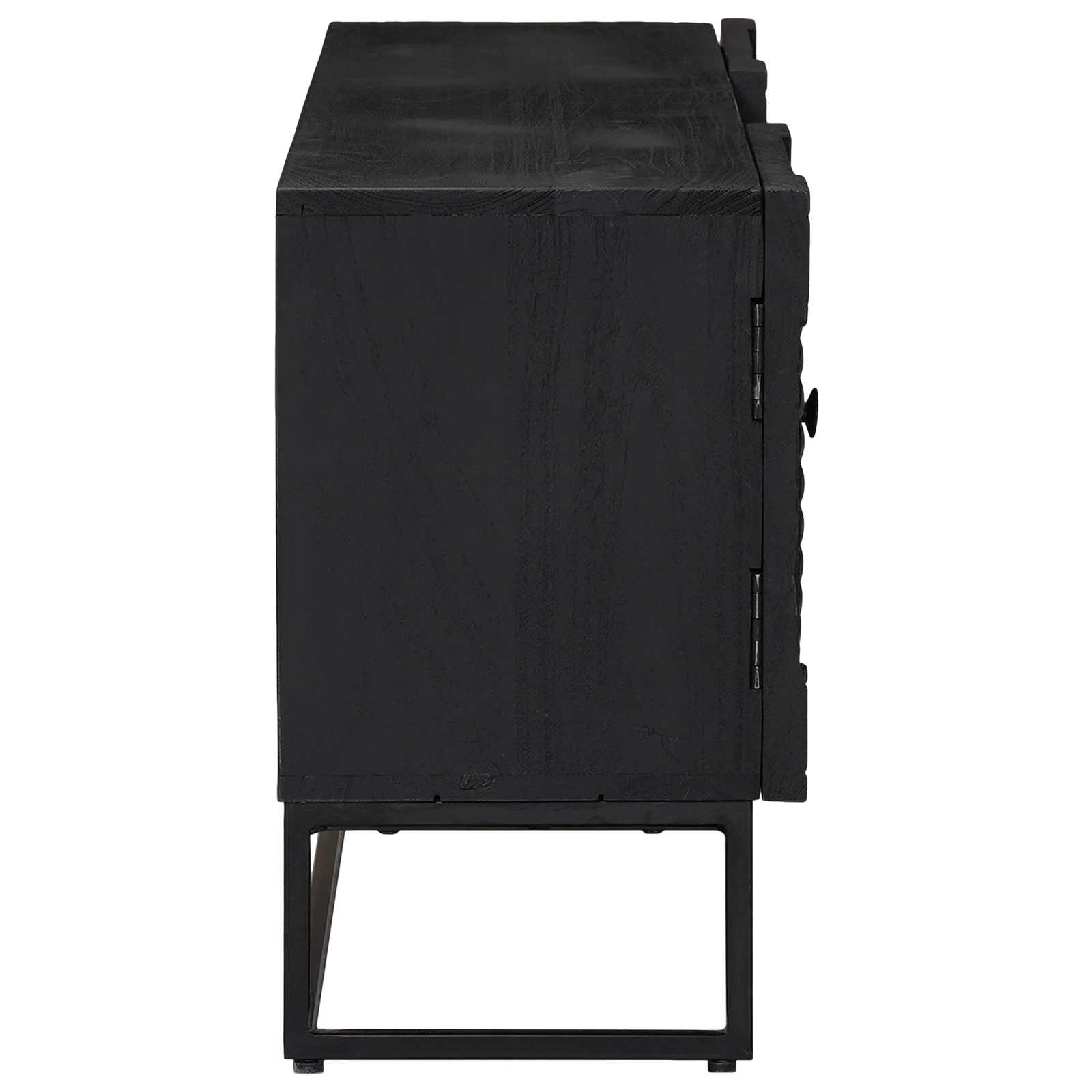 Tv Cabinet With Drawer With Shelf Black 105 X 30 X 54 Cm