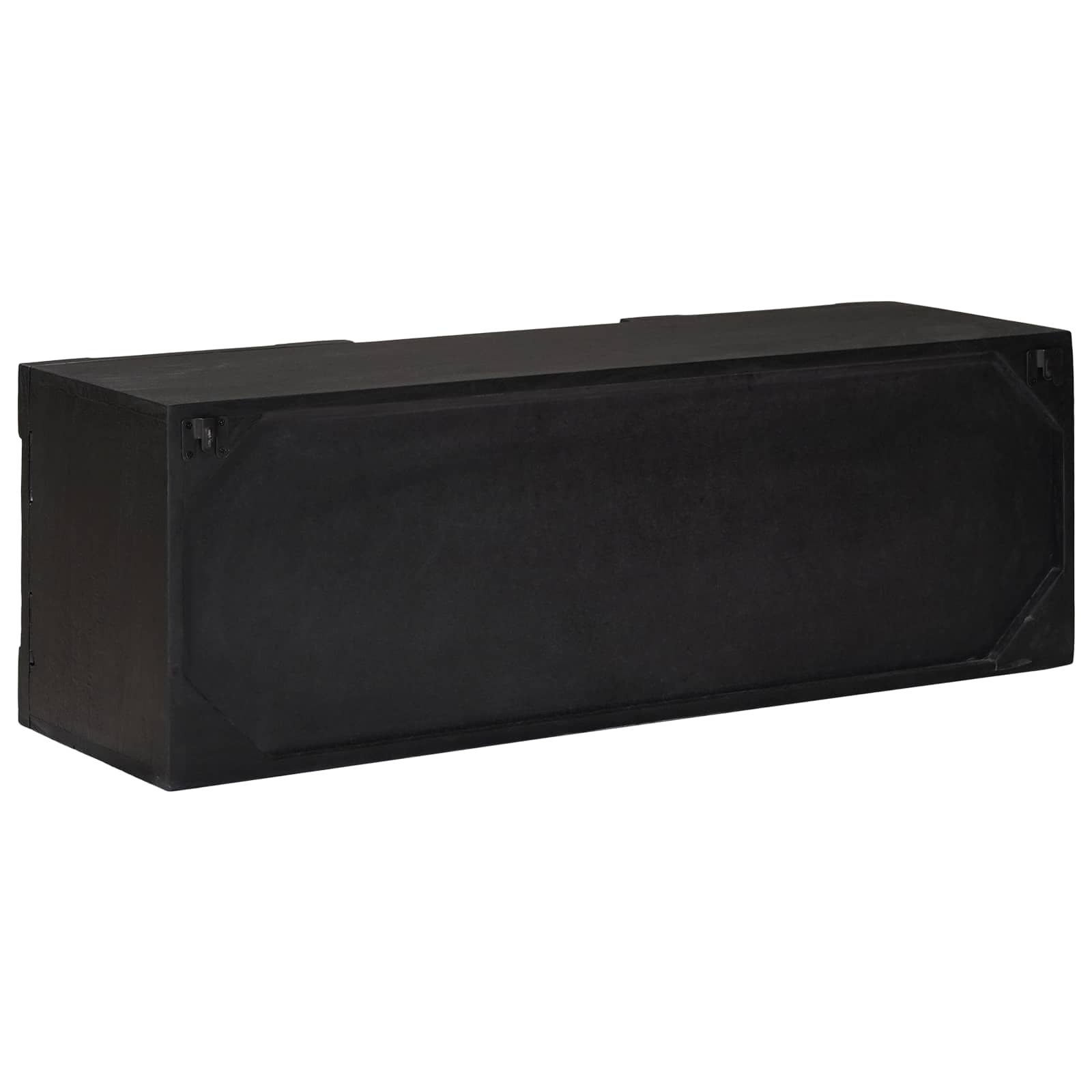 Tv Cabinet With Shelf With Storage Black 105 X 30 X 35 Cm