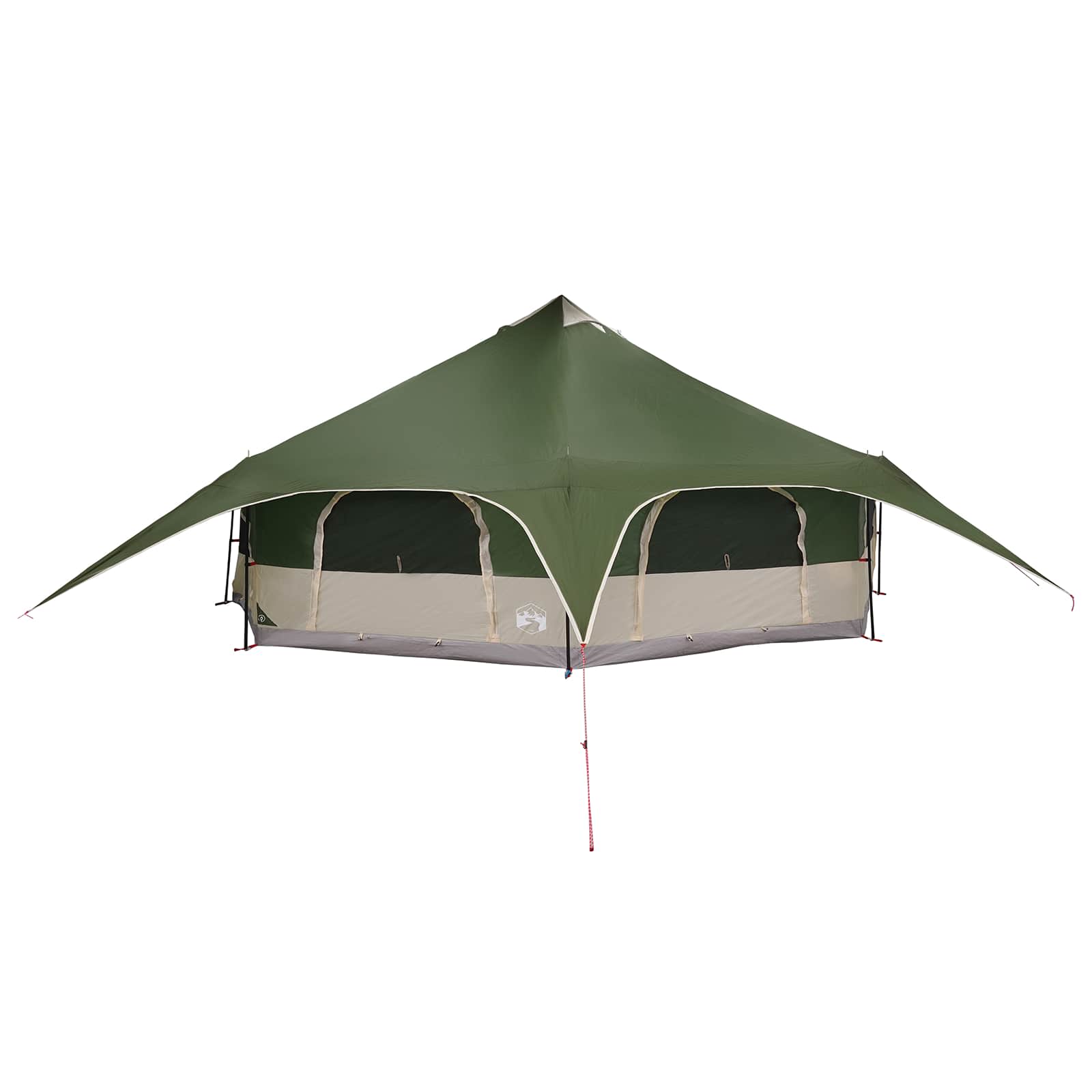 Family Tent Green 18-Person 185T Polyester With Pu Coating