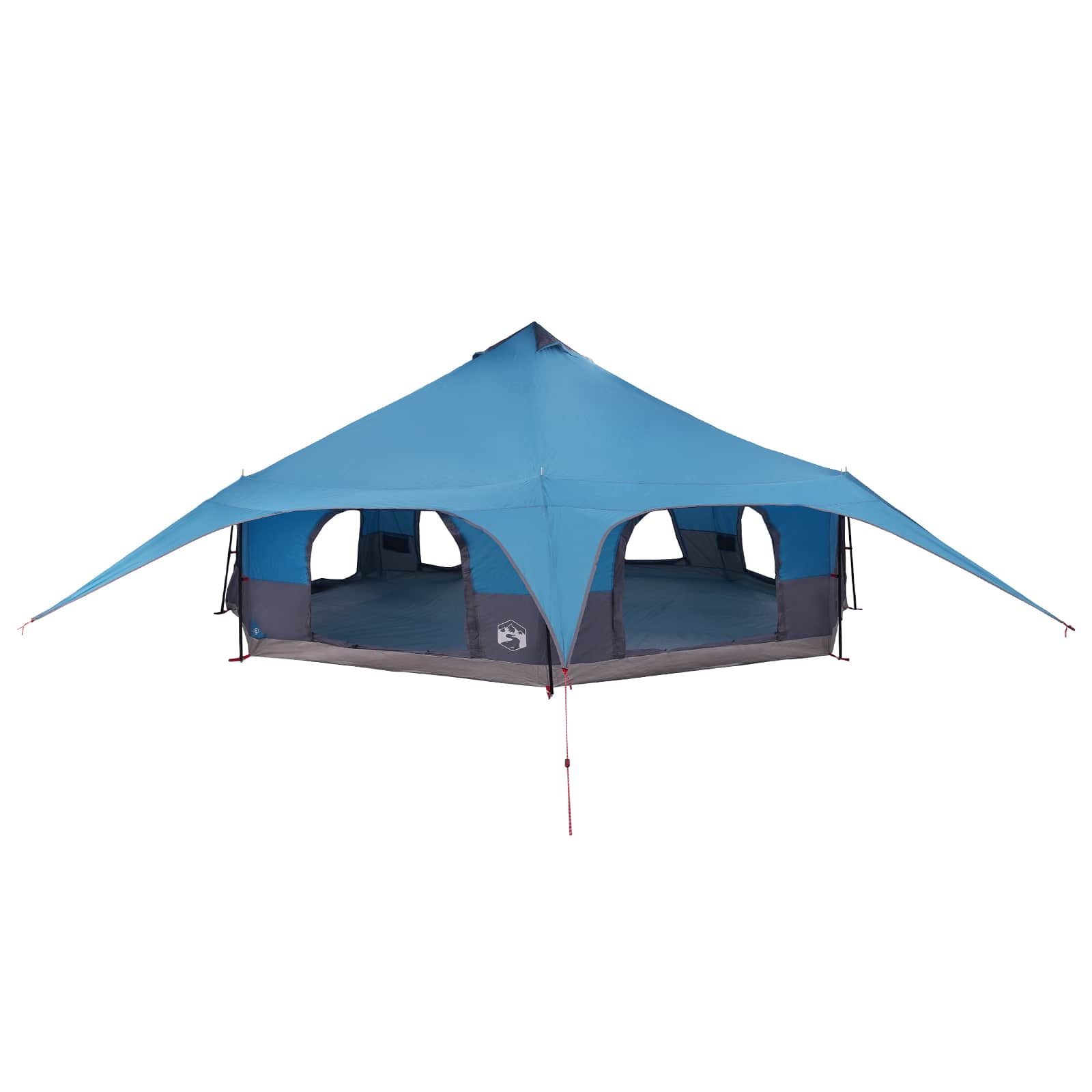 Family Tent Blue 18-Person 185T Polyester With Pu Coating