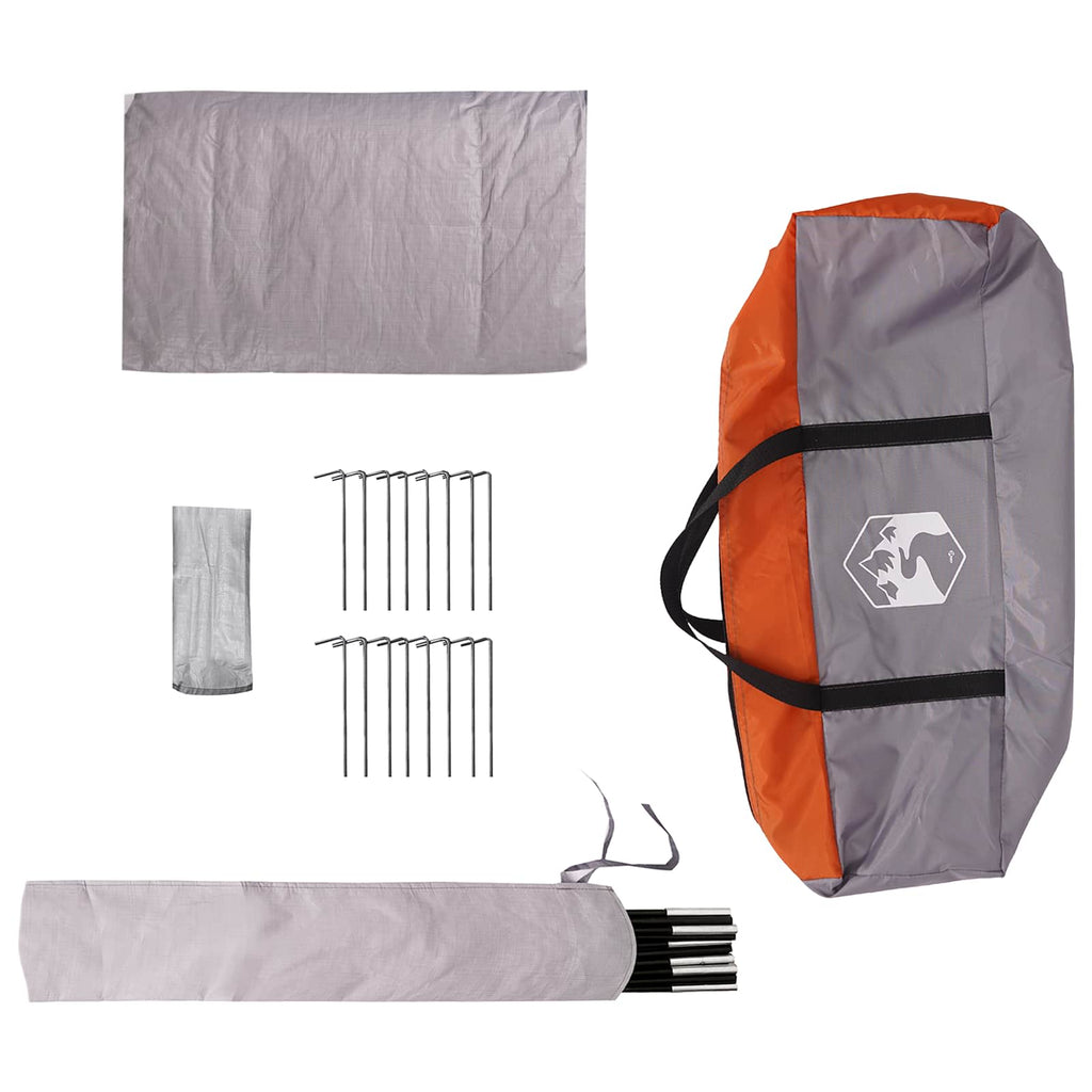Tents 18 Person Family Camping Tent Waterproof Outdoor Shelter Grey Orange Large