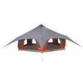Family Tent Grey And Orange 18-Person