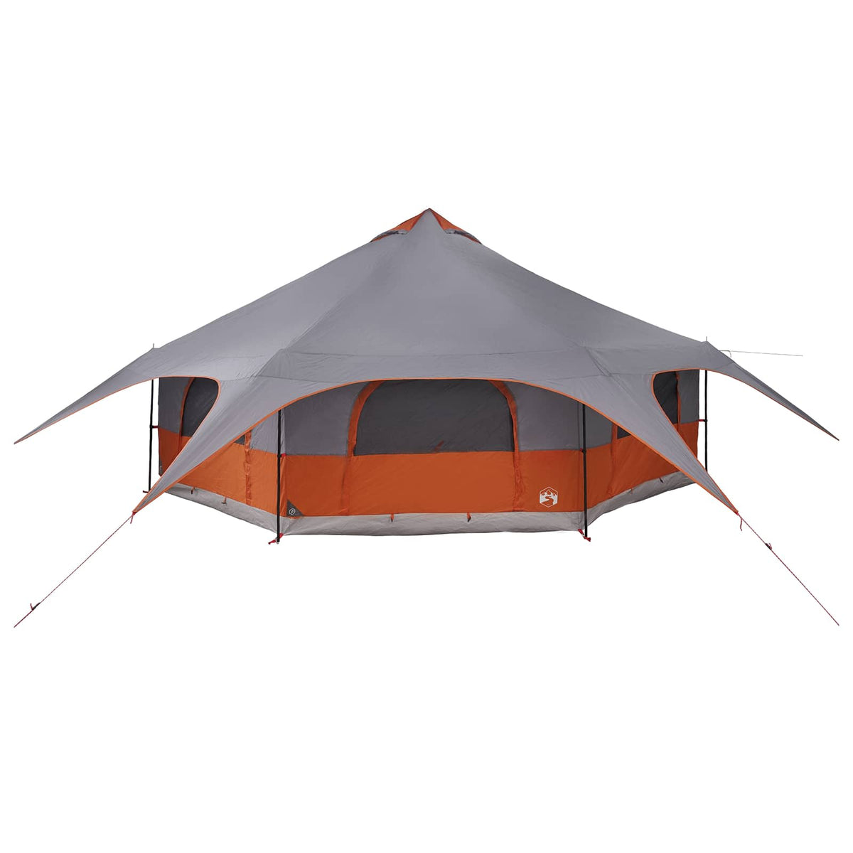 Tents 18 Person Family Camping Tent Waterproof Outdoor Shelter Grey Orange Large