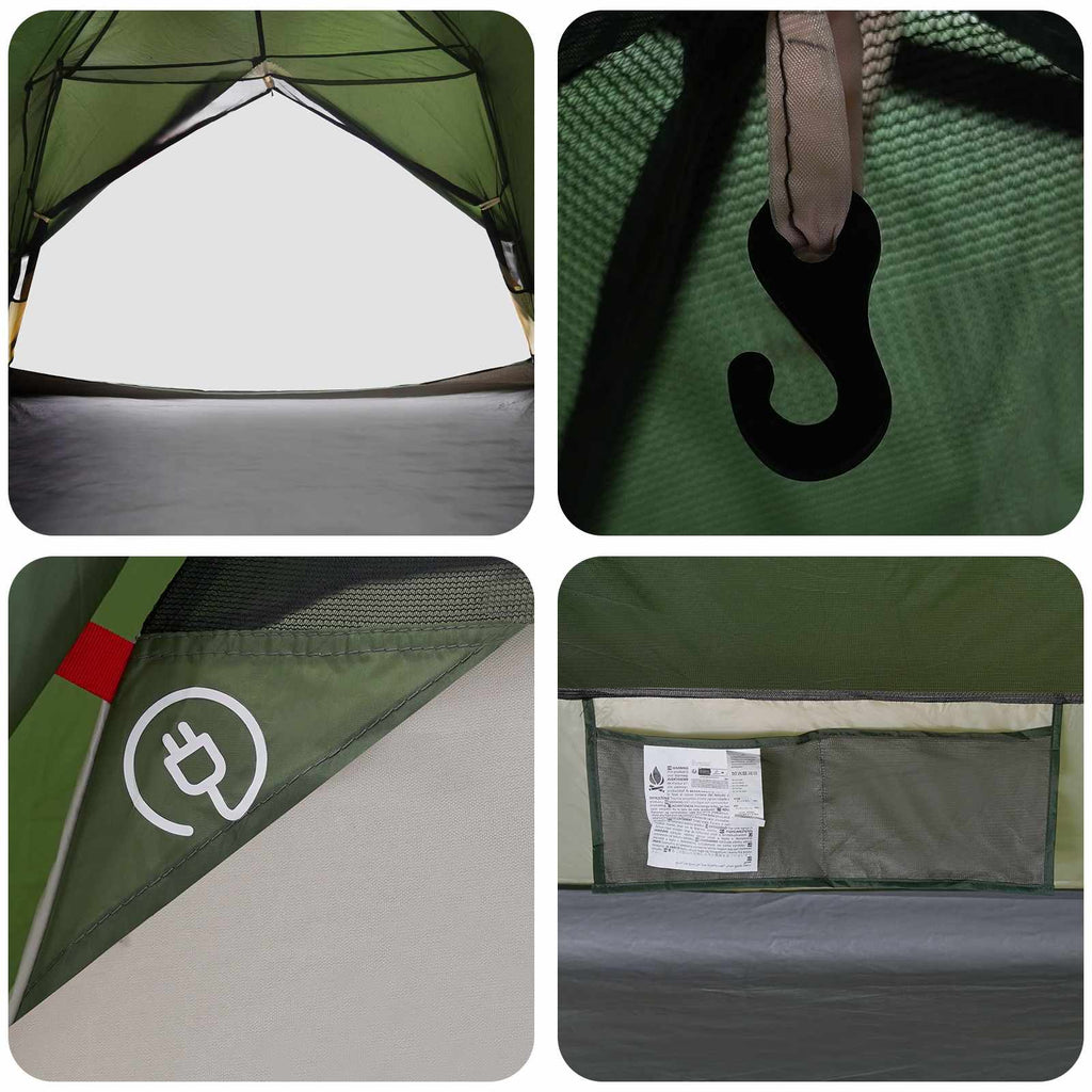 Tents 2 Person Backpacking Tent Waterproof Hiking Camping Shelter Green Compact