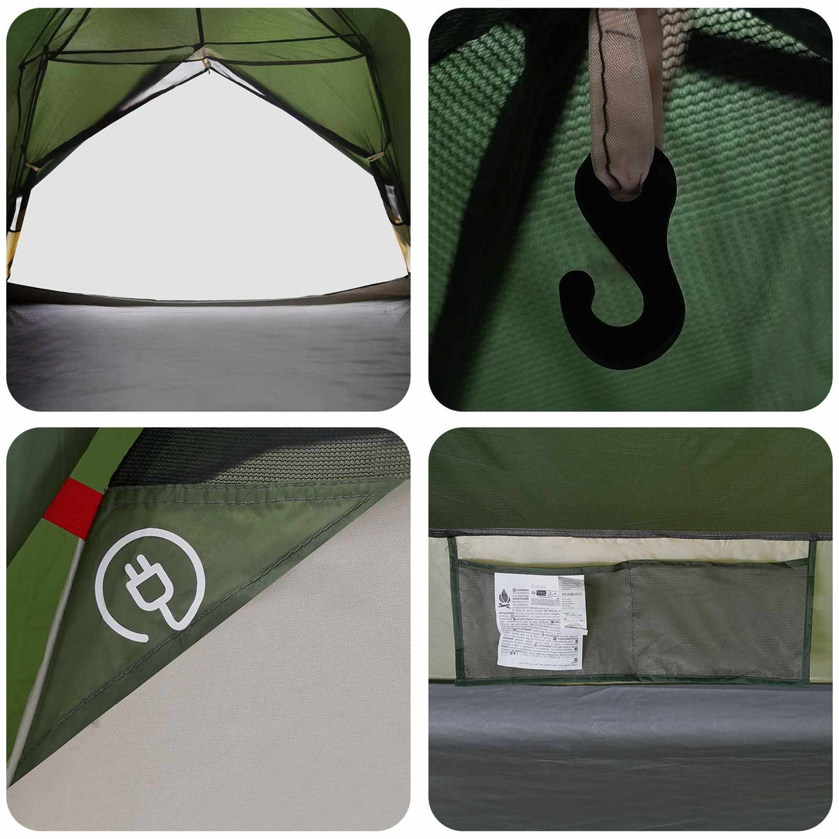Tents 2 Person Backpacking Tent Waterproof Hiking Camping Shelter Green Compact