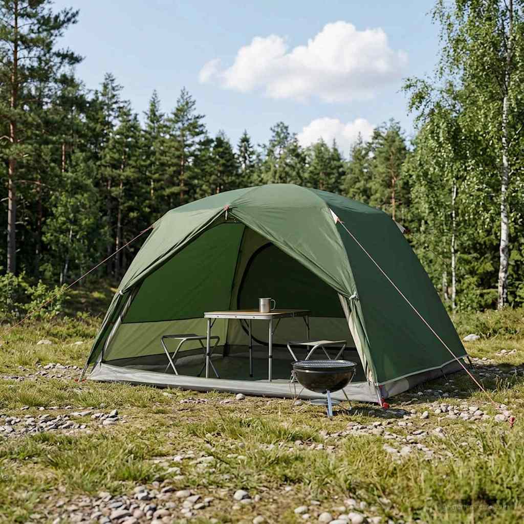 Tents 2 Person Backpacking Tent Waterproof Hiking Camping Shelter Green Compact