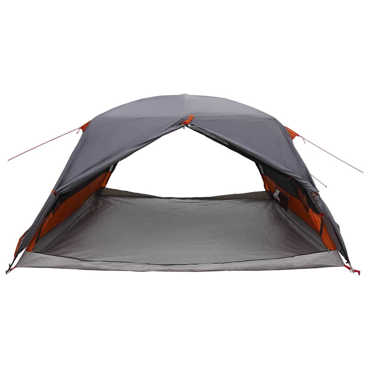 Tents 4 Person Backpacking Tent Waterproof Family Camping Shelter Grey Orange 28