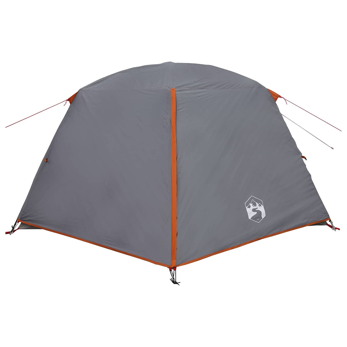 Tents 4 Person Backpacking Tent Waterproof Family Camping Shelter Grey Orange 28