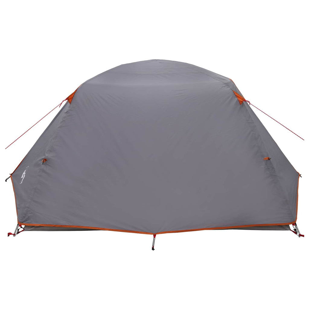 Tents 4 Person Backpacking Tent Waterproof Family Camping Shelter Grey Orange 28