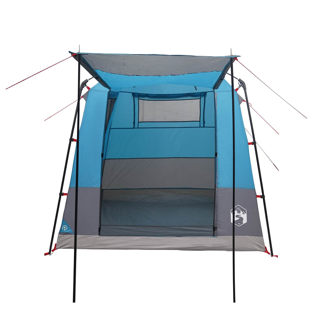 Party Tent Blue 4-Person 185T Polyester With Pu Coating