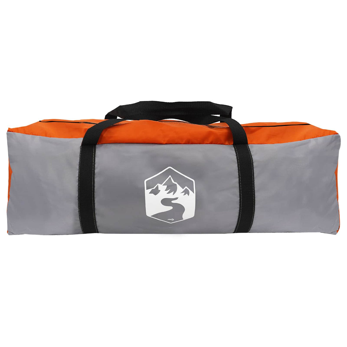 Tents 4 Person Party Tent Waterproof Outdoor Camping Shelter Grey Orange Portabl
