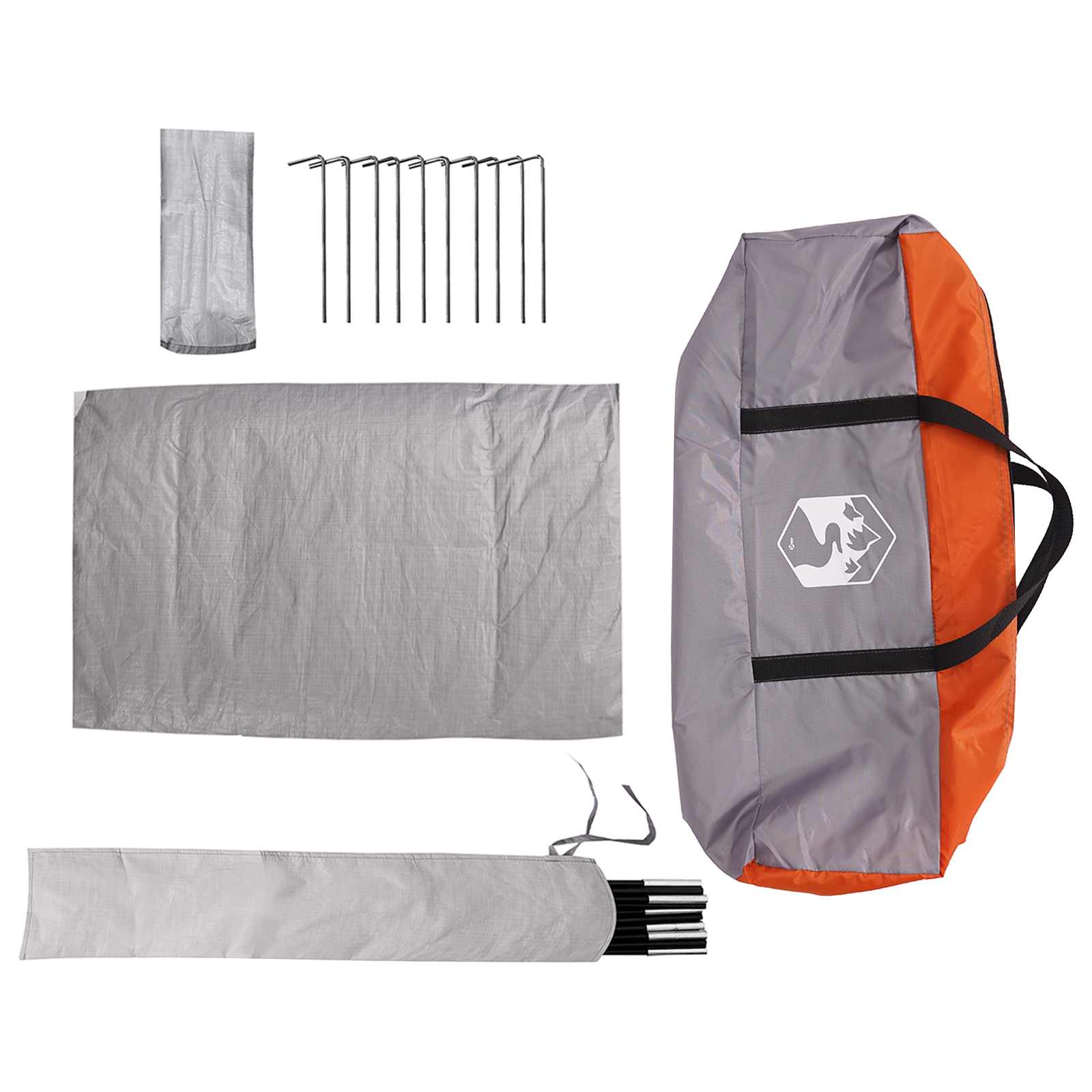 Party Tent Grey And Orange 4-Person