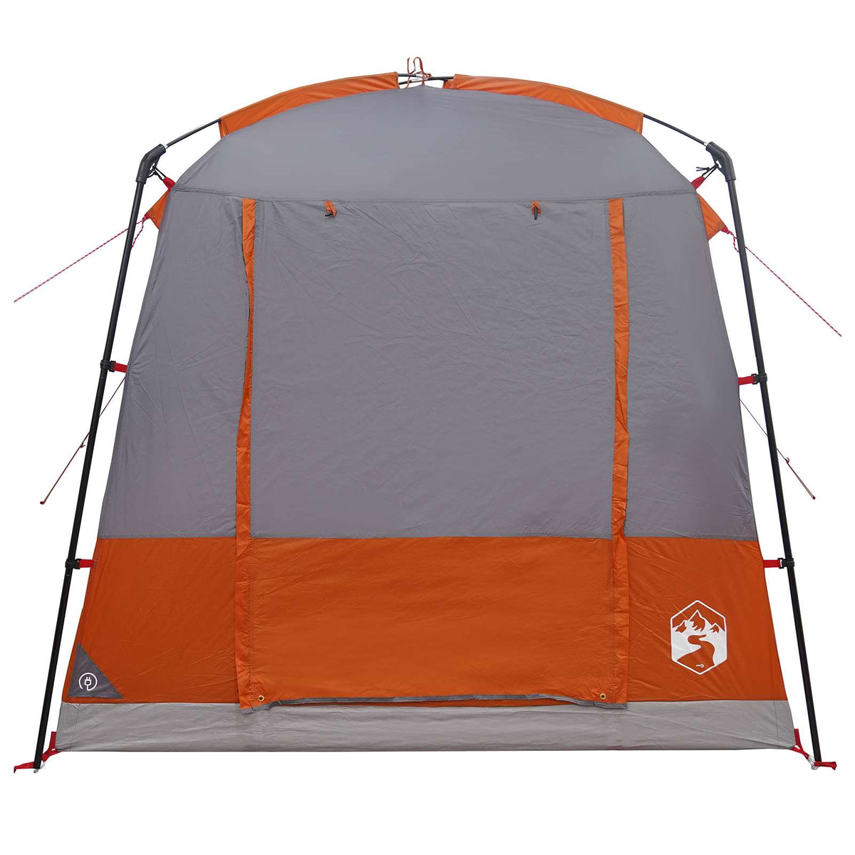 Tents 4 Person Party Tent Waterproof Outdoor Camping Shelter Grey Orange Portabl