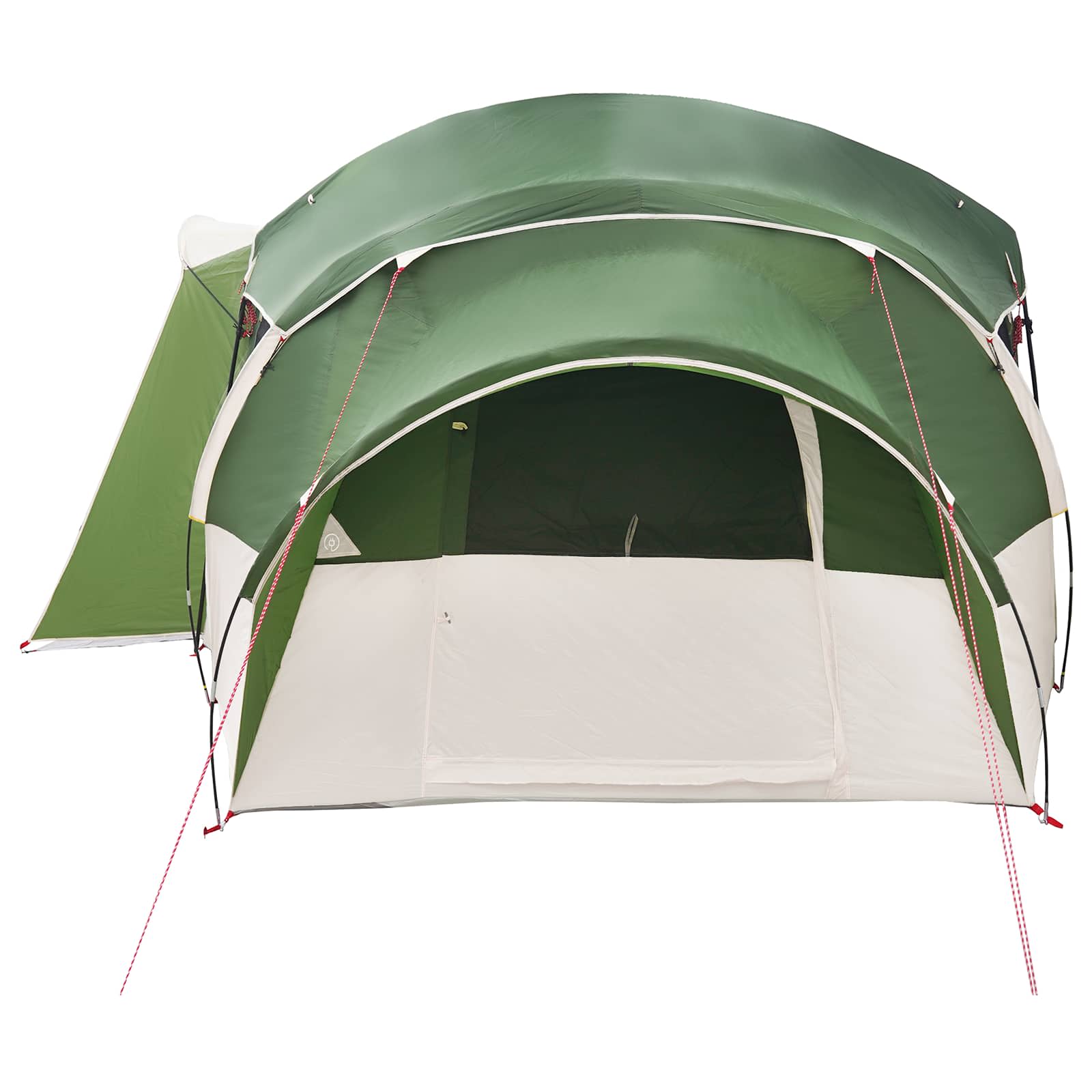 Family Tent With Rainfly Water-Resistant Tunnel Green 10-Person