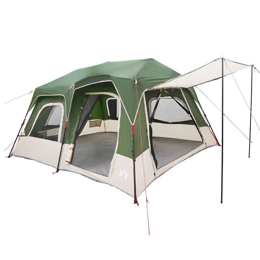 Instant Tent Green 8-Person 185T Polyester With Pu Coating