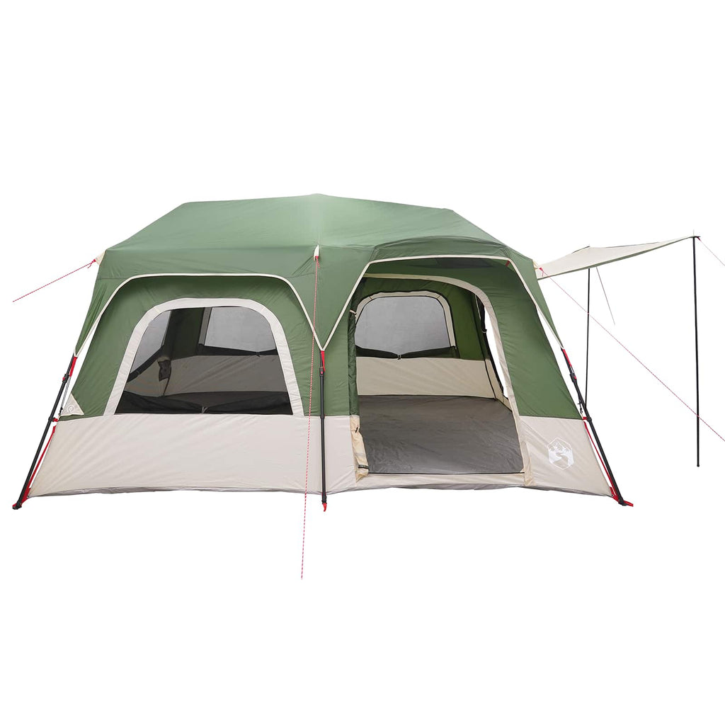 Instant Tent Green 8-Person 185T Polyester With Pu Coating
