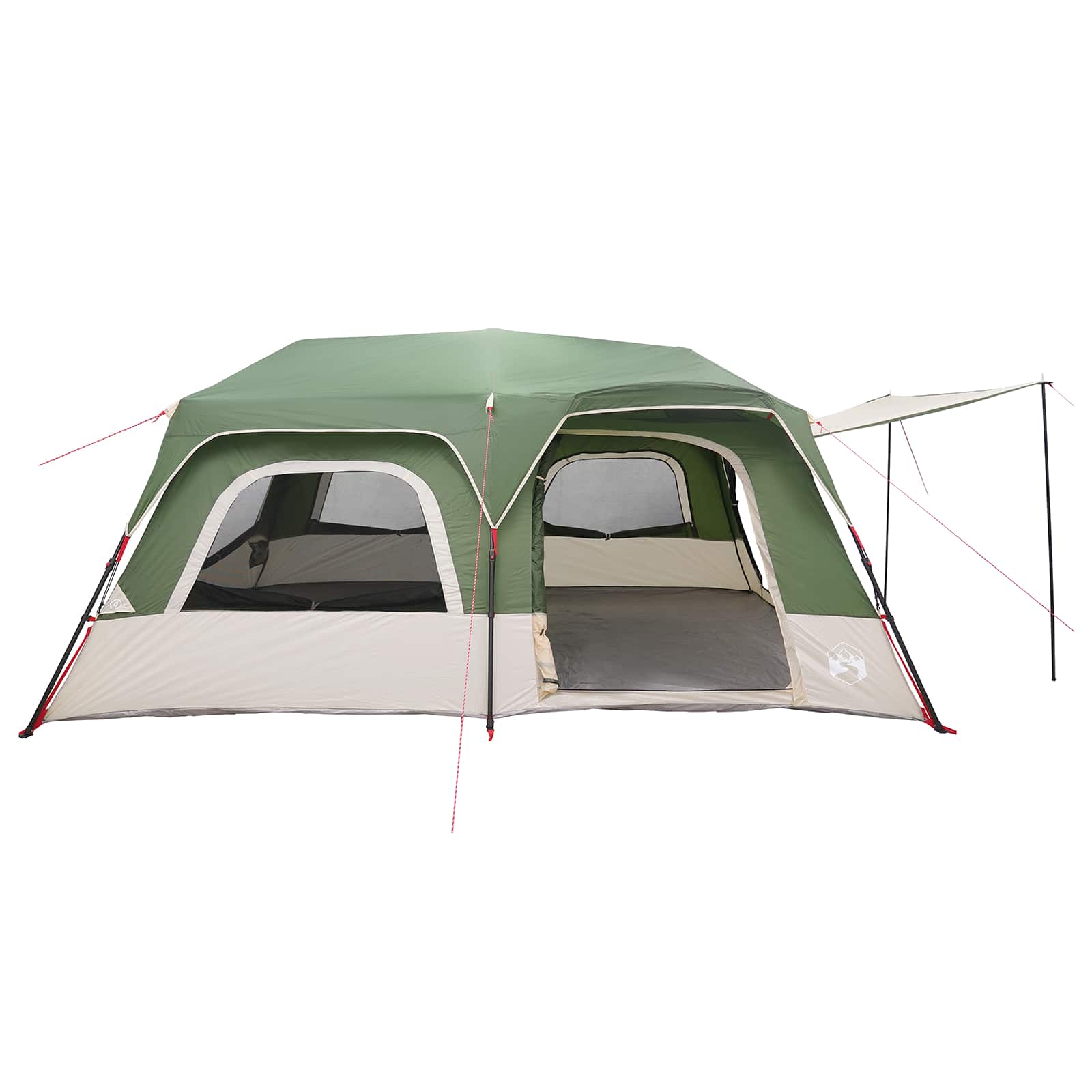 Instant Tent Green 10-Person 185T Polyester With Pu Coating