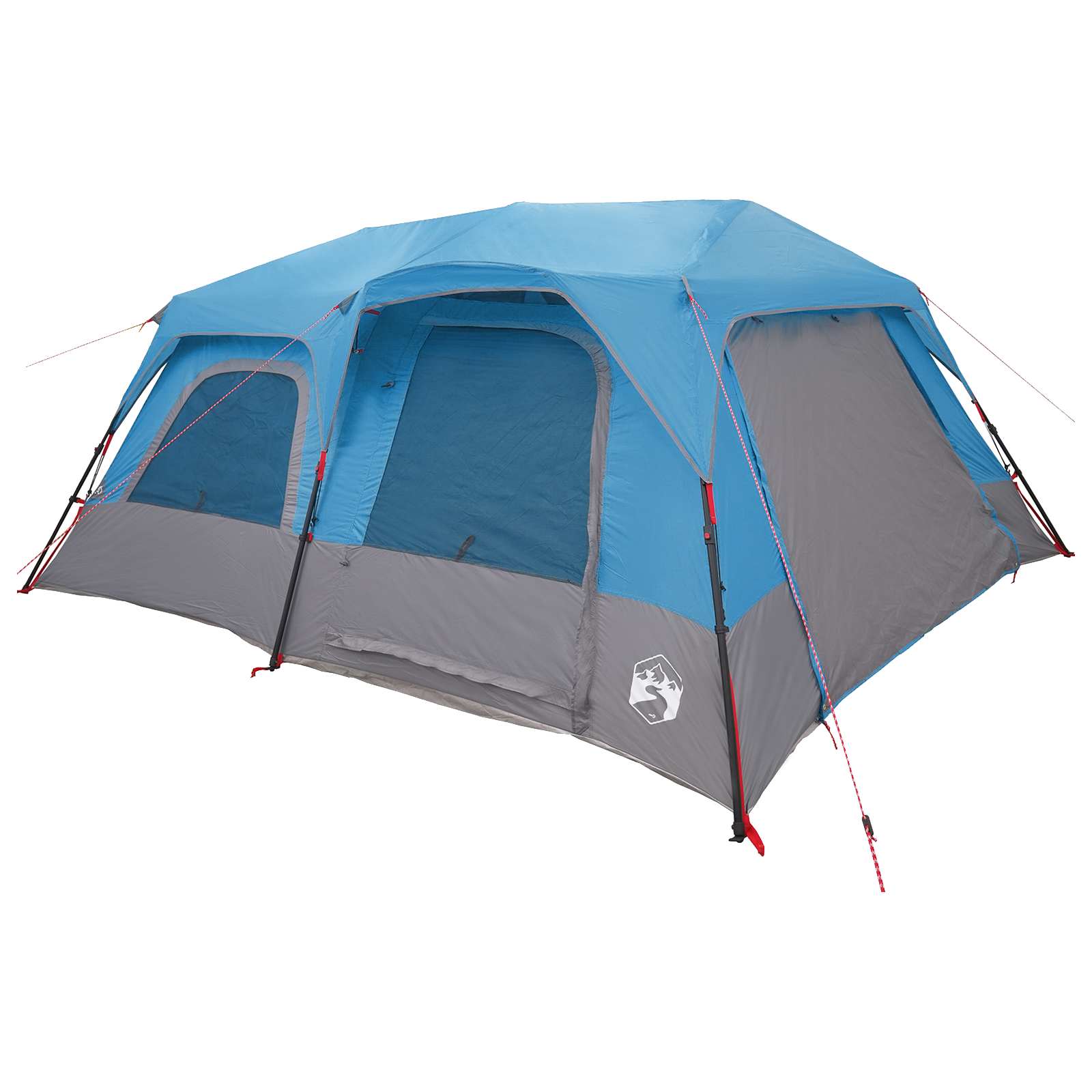 Instant Tent Blue 10-Person 185T Polyester With Pu Coating