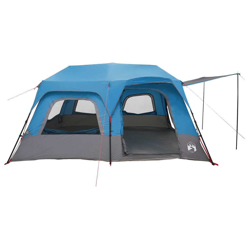 Instant Tent Blue 10-Person 185T Polyester With Pu Coating