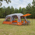 Instant Tent Grey And Orange 10 Person